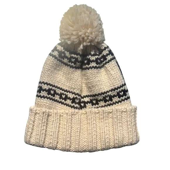 NBA CHICAGO BULLS YOUTH Cream and Black Beanie - Picture 4 of 5